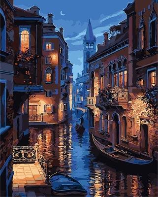 威尼斯的傍晚油画（威尼斯夜晚的特点是什么）